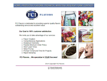 Tablet Screenshot of fciflavors.com